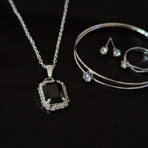 Korean Pendant Set Black