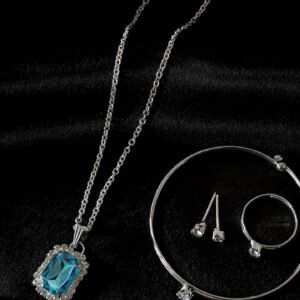 korean pendant set light blue