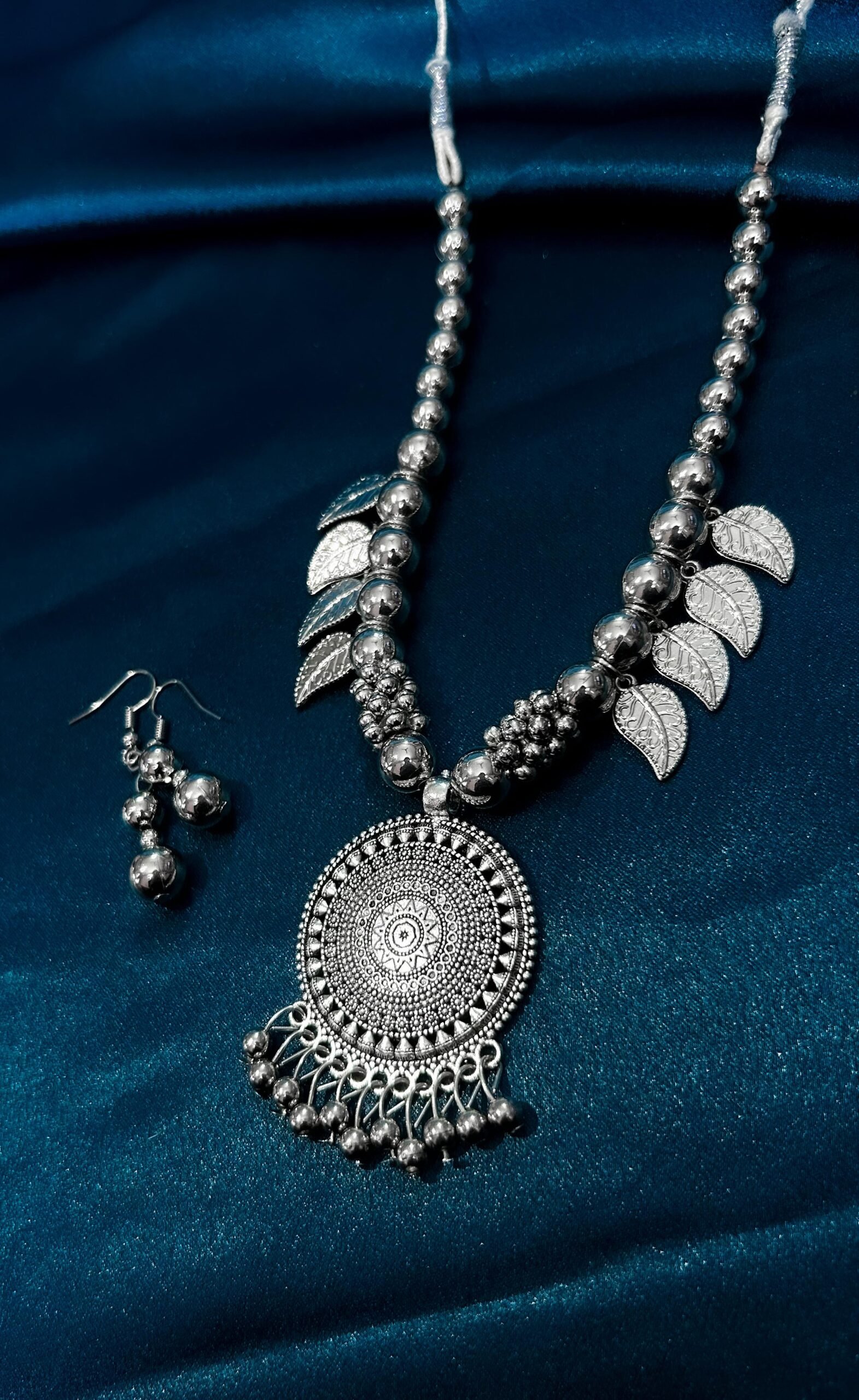 New Trending Oxidised Silver Necklace Antique For Women