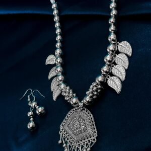 New Trending Oxidised Necklace Traditional Leaf