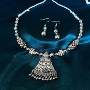 Oxidised Necklace Tribal Ethnic Design